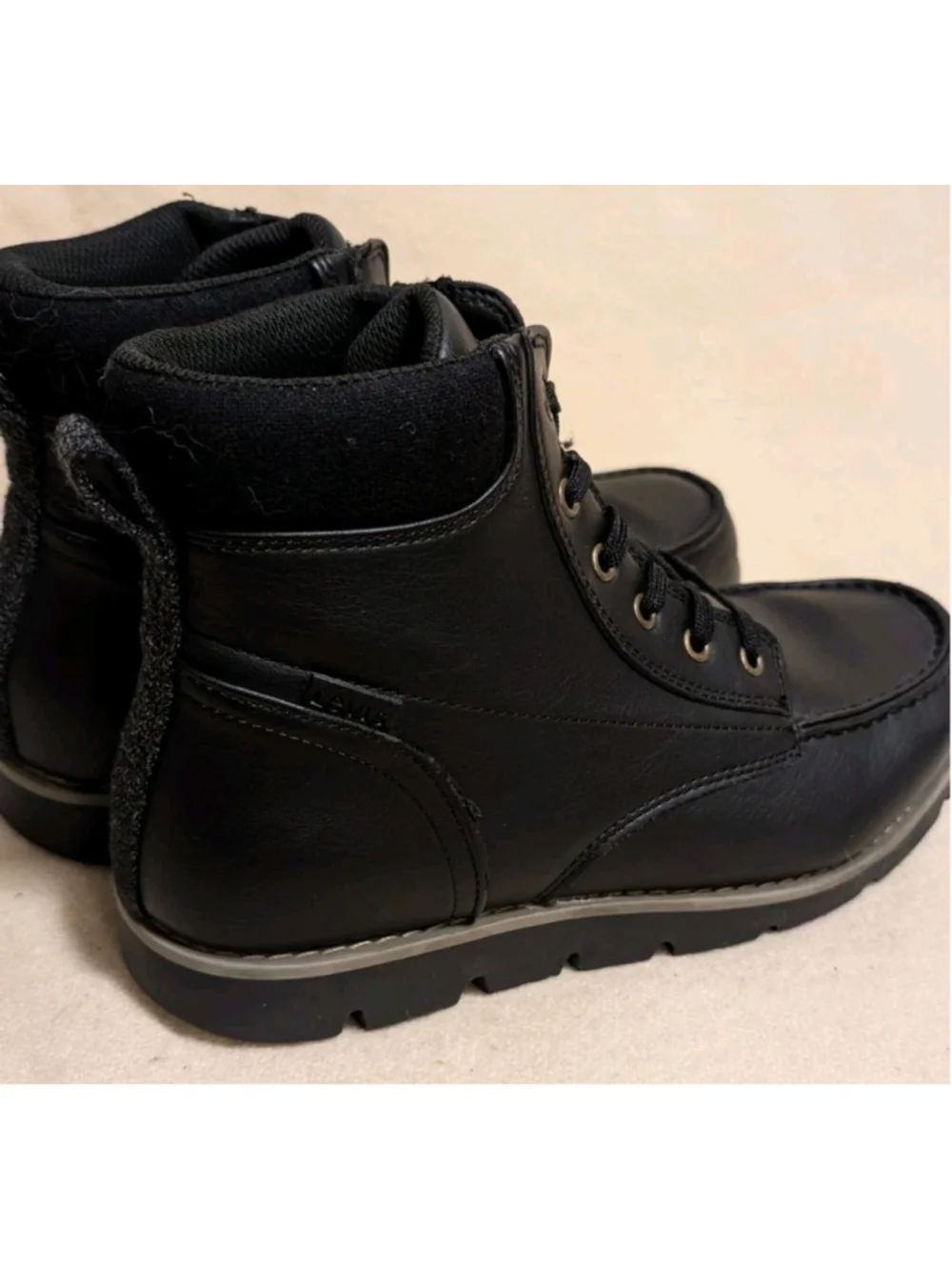 Levi's Mens Black Dean Moc Toe Lace Up Ankle Size 11 Boots F60
